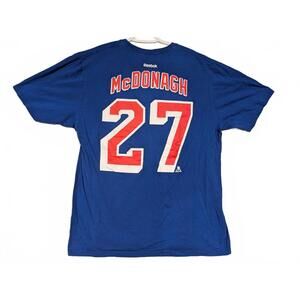 Reebok New York Rangers Short Sleeve Tees - McDonagh #27 & Rangers Logo